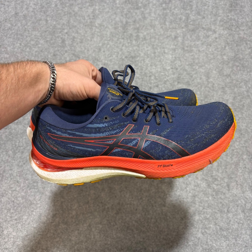 Asics Gel Kayano 29 Mens 12 Running Shoes Deep Ocean Cherry Tomato 1011B440